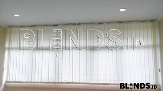 Jual Vertical Blinds Dimout Warna Kuning Untuk Klien Di Ciledug