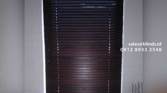 Wooden Blinds Mahogany Apartemen Riverside Tower Royal Pluit