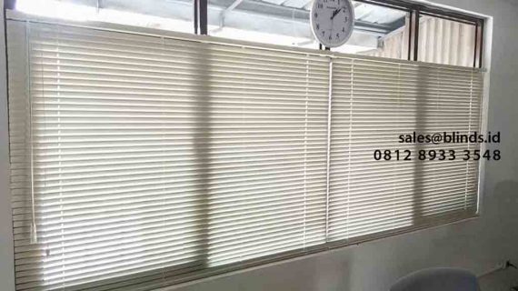 Tirai Venetian Blinds Deluxe Slatting Project Kawasan KBN Marunda