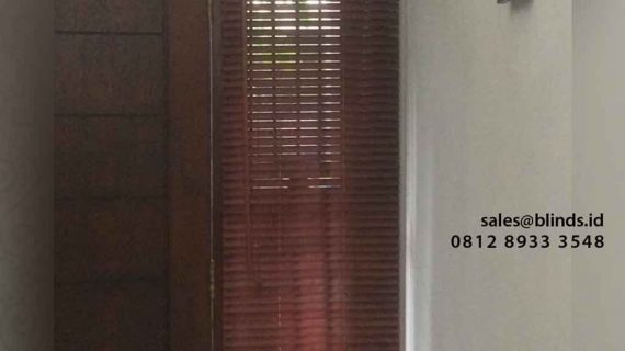 Wooden Blinds Sharp Point Project Perumahan Nuansa Kelapa Dua Cimanggis